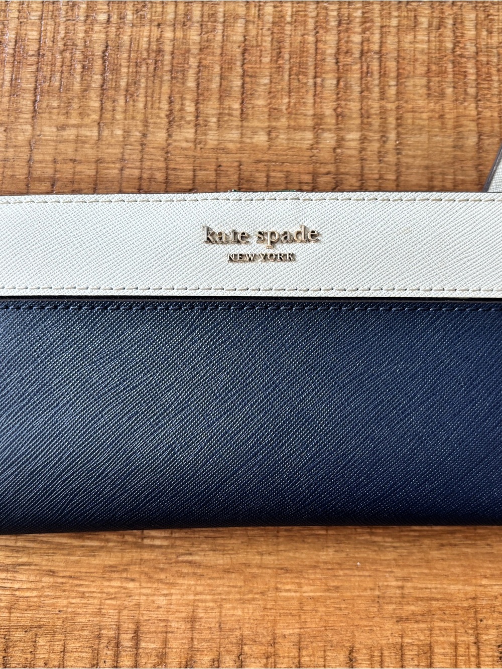 Kate Spade Two-Tone Navy and White Wallet